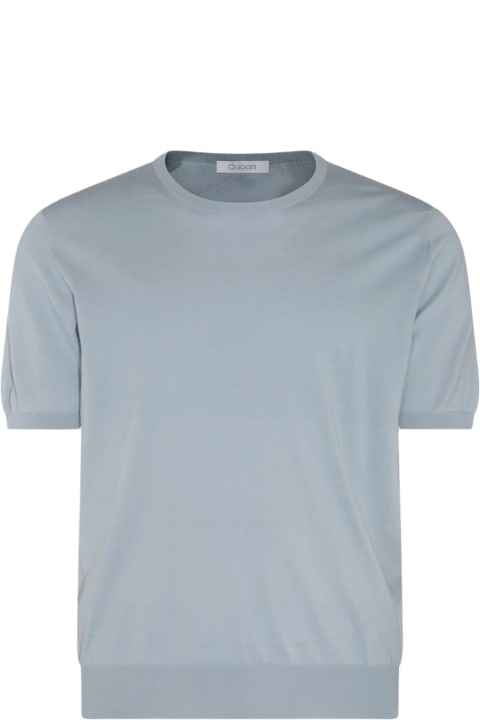 メンズ Crucianiのトップス Cruciani Light Blue Cotton T-shirt