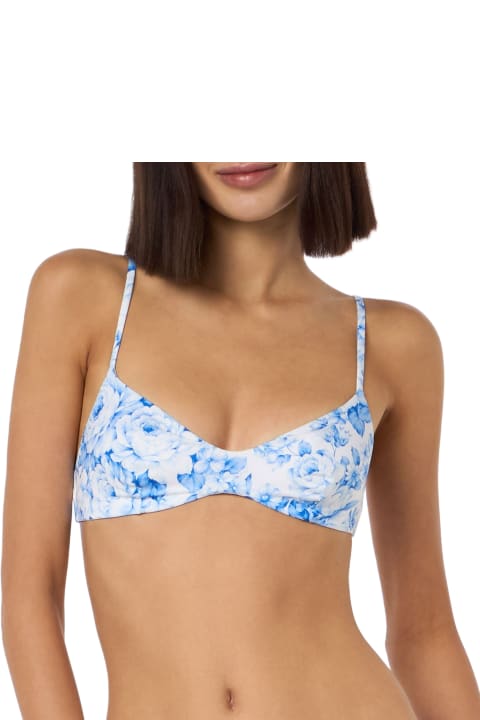 MC2 Saint Barth Underwear & Nightwear for Women MC2 Saint Barth Woman Flower Scoop Bralette Beach Top May