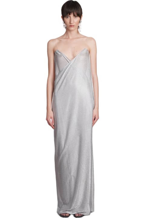 Fashion for Women Magda Butrym Dress In Silver Viscose