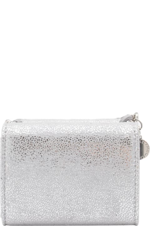 Wallets for Women Stella McCartney Silver Faux Leather Falabella Wallet