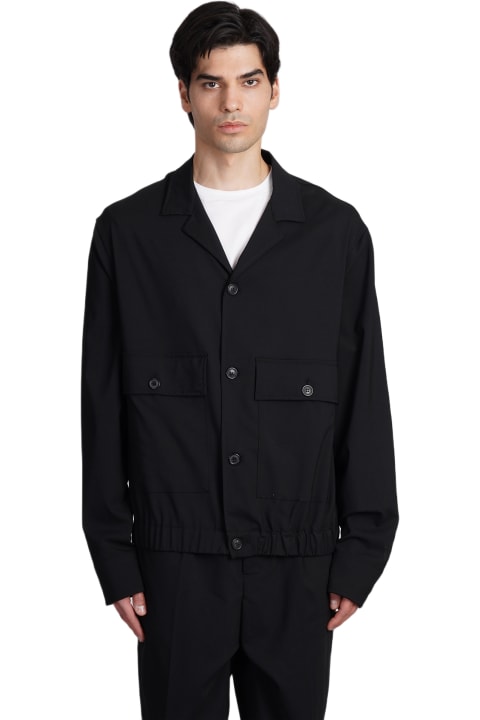Coats & Jackets for Men Mauro Grifoni Casual Jacket In Black Wool
