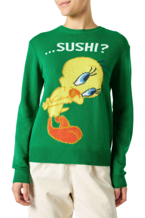 Homeware MC2 Saint Barth Woman Sweater With Tweety Print | Warner Bros Special Edition