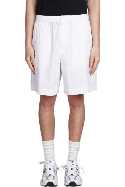 Aspesi Men Aspesi Bermuda Nemo Shorts In White Cotton