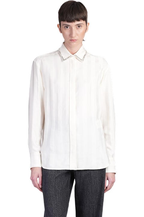 Golden Goose for Women Golden Goose Marysole Shirt In Beige Viscose