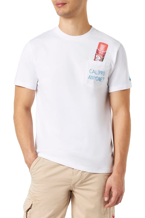 MC2 Saint Barth for Men MC2 Saint Barth Cotton T-shirt With Calippo Anyone? Embroidery| Algida® Special Edition
