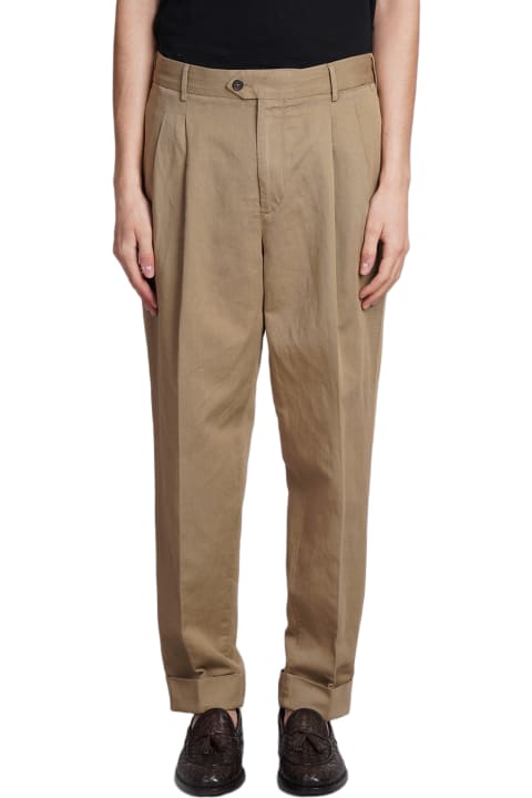 PT01 Clothing for Men PT01 Pants In Beige Cotton