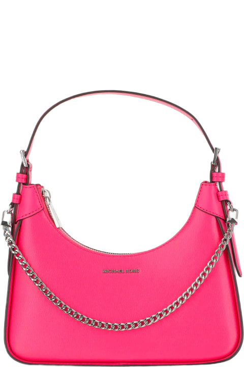 MICHAEL KORS: Michael Wilma bag in leather and coated fabric - Pink