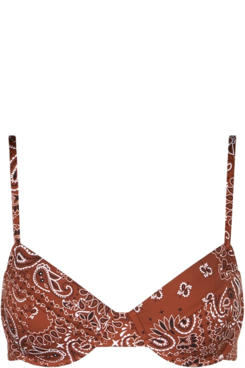 Homeware MC2 Saint Barth Brown Bandanna Print Underwired Bralette