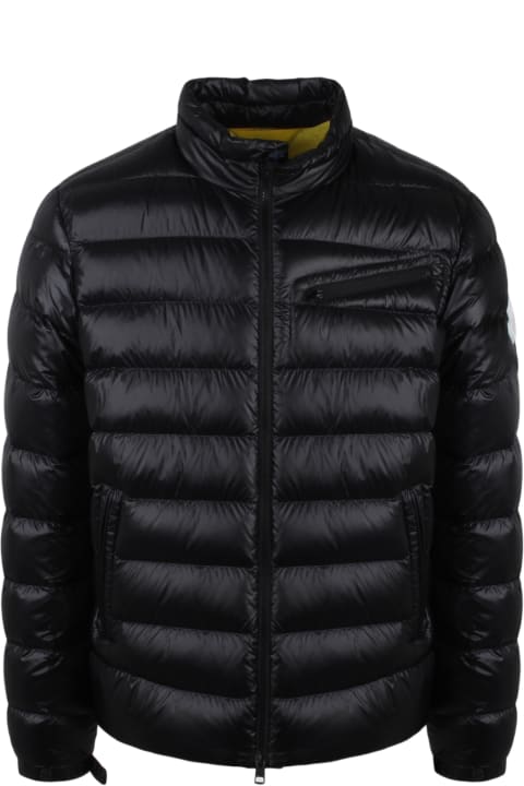 メンズ Monclerのコート＆ジャケット Moncler Logo Patch Zip-up Padded Jacket