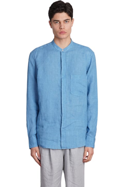 Zegna Clothing for Men Zegna Shirt In Blue Linen