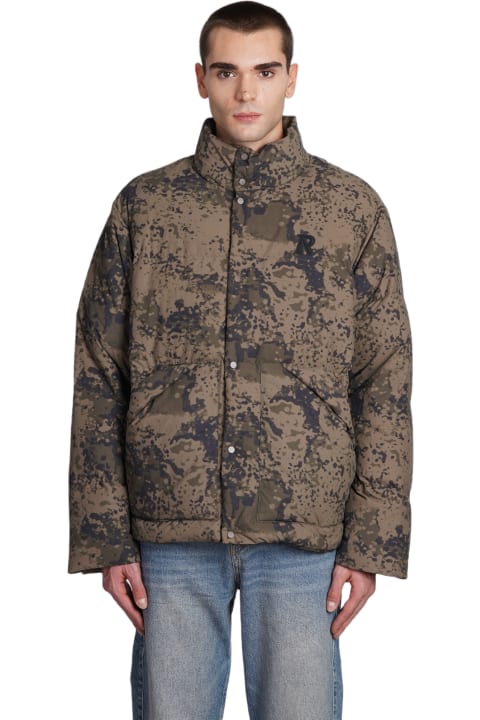 REPRESENT Clothing for Men REPRESENT Puffer In Camouflage Nylon