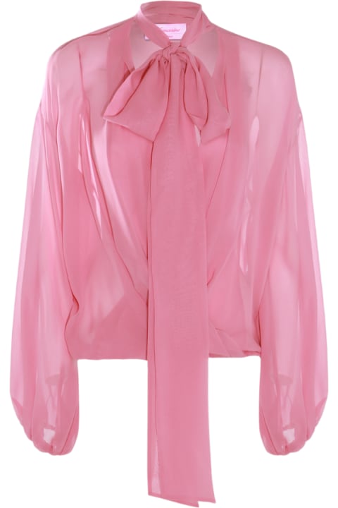 Blumarine Topwear for Women Blumarine Pink Silk Top