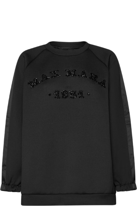 Max Mara Clothing for Women Max Mara Bratto Logo Cotton-blend Sweatshirt