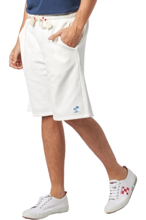 Homeware MC2 Saint Barth Man White Cotton Bermuda
