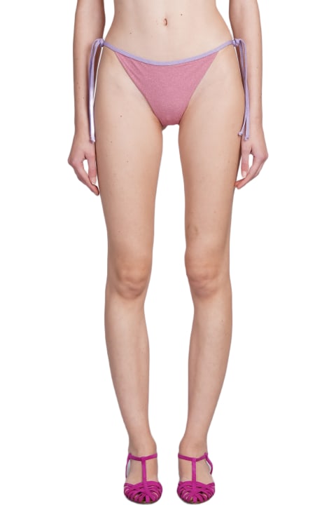 Swimwear for Women MC2 Saint Barth Marielle String Beachwear In Rose-pink Viscose