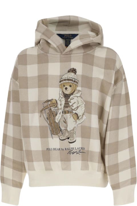 Ralph Lauren for Kids Ralph Lauren Polo Bear Plush Cotton Hoodie