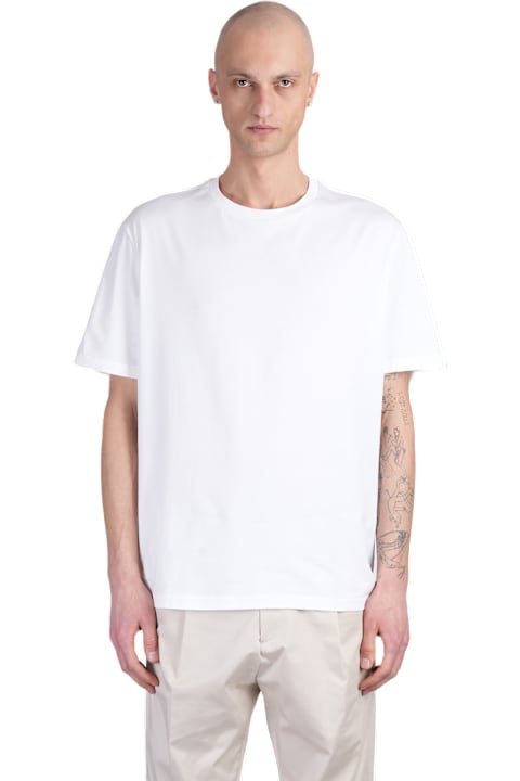 Low Brand ملابس علوية لـ القسم الرجالي Low Brand B240 T-shirt In White Cotton