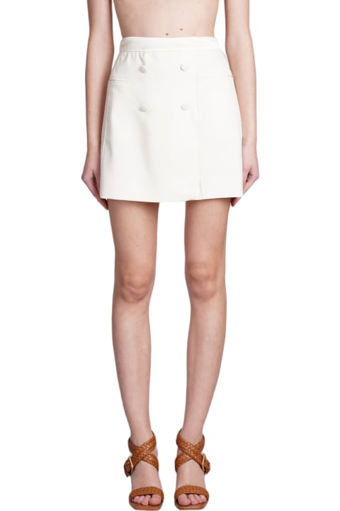 Fashion for Women MVP Wardrobe Cap Ferrat Skirt In Beige Polyamide