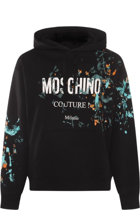 Fleeces & Tracksuits for Men Moschino Black Cotton Sweatshirt