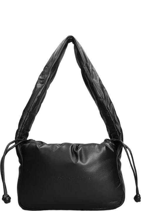 Shoulder Bags for Women Alexander Wang Ryan Puff Shoulder Bag In Black Leather