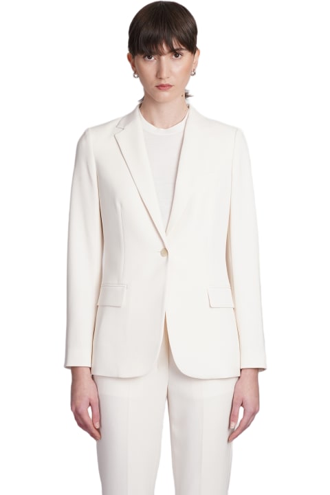 Theory Coats & Jackets for Women Theory Blazer In Beige Triacetate