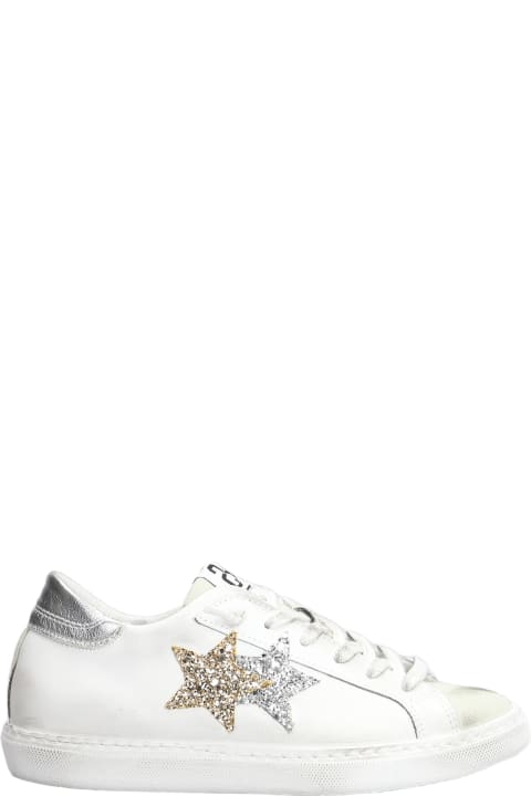 ウィメンズ 2Starのスニーカー 2Star Sneakers In White Suede And Leather 2Star