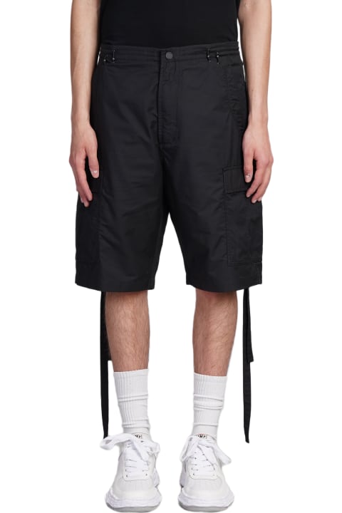 Maharishi Pants for Men Maharishi Shorts In Black Cotton