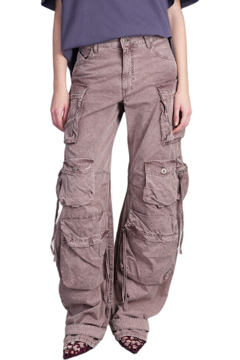 The Attico for Women The Attico Fern Pants In Rose-pink Cotton
