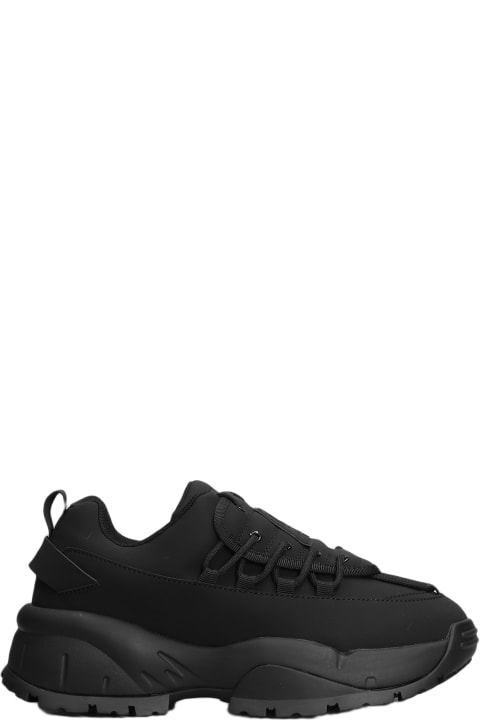Acupuncture Shoes for Men Acupuncture Gingypork Sneakers In Black Fabric