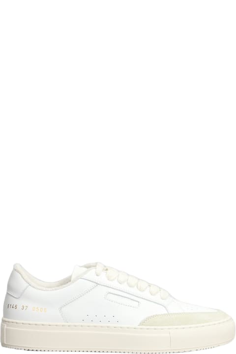 Common Projects for Kids Common Projects Tennis Pro Sneakers In White Suede