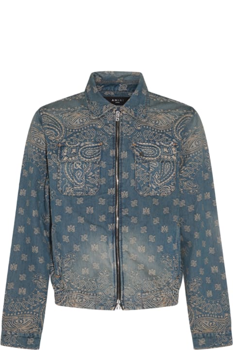 AMIRI Coats & Jackets for Men AMIRI Indigo Blue Cotton Denim Jacket