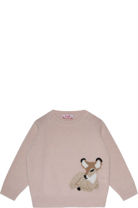 ベビーボーイズ Il Gufoのニットウェア＆スウェットシャツ Il Gufo Pink Knitwear
