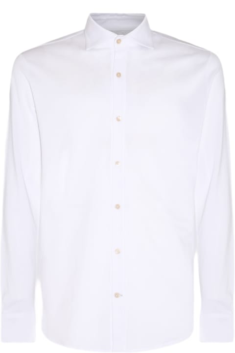 メンズ Eleventyのシャツ Eleventy White Cotton Shirt