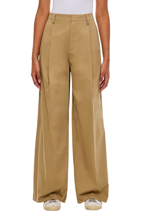 Frame Pants & Shorts for Women Frame Pleated Wide Leg Pant