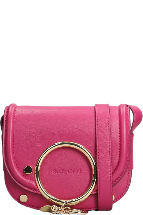 See by Chloé for Women See by Chloé Mara Shoulder Bag In Fuxia Leather