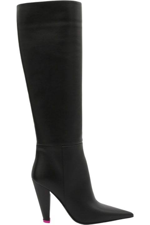 3JUIN Boots for Women 3JUIN Black Leather Alexa Boots