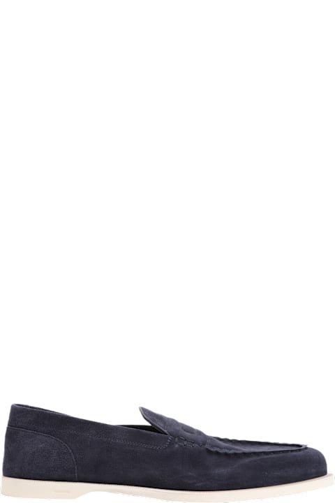 John Lobb for Women John Lobb Pace Suede Oval Flexi Loafers