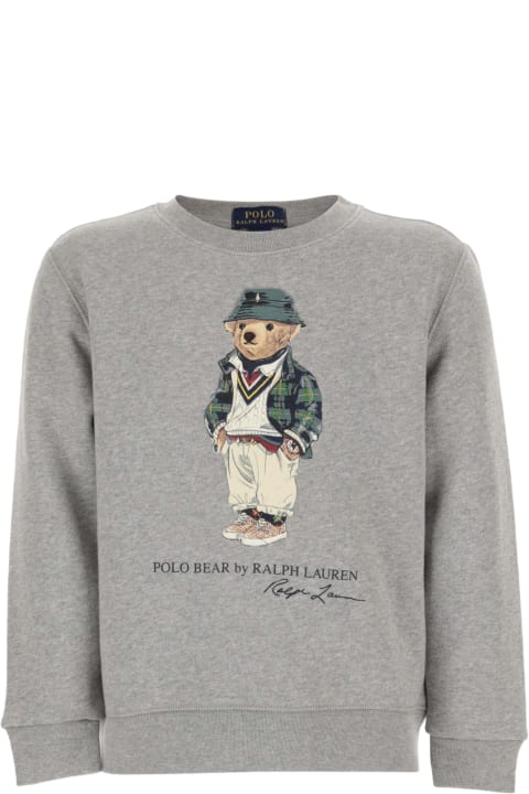 أدوات منزلية Ralph Lauren Cotton Blend Sweatshirt With Polo Bear