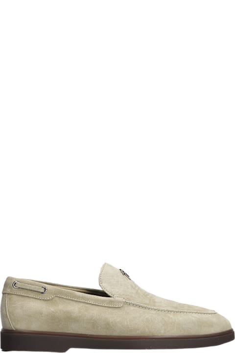 Giuseppe Zanotti for Men Giuseppe Zanotti The Maui Loafers In Taupe Suede