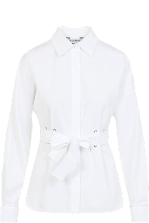 Max Mara ملابس علوية لـ السيدات Max Mara Juglas Belted Shirt