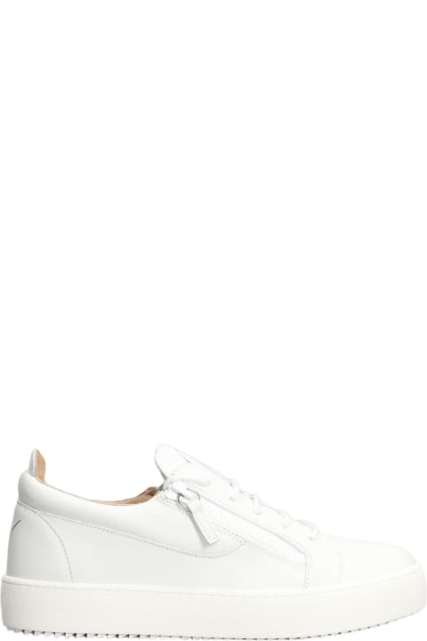 Giuseppe Zanotti for Men Giuseppe Zanotti Frankie Sneakers In White Leather