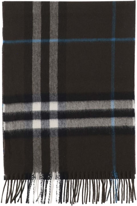 Scarves for Men Burberry 'mu Giant' Brown Cashmere Scarf