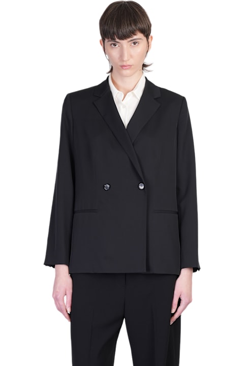 Theory Coats & Jackets for Women Theory Blazer In Black Silk