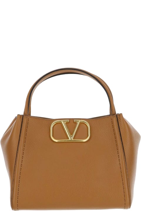 ウィメンズ新着アイテム Valentino Garavani Alltime Medium Handbag In Garnet Calfskin