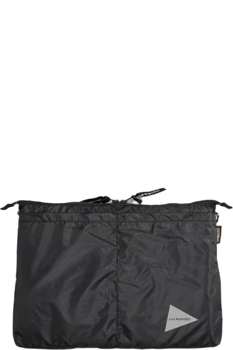 Bags for Men And Wander Shoulder Bag In Black Nylon