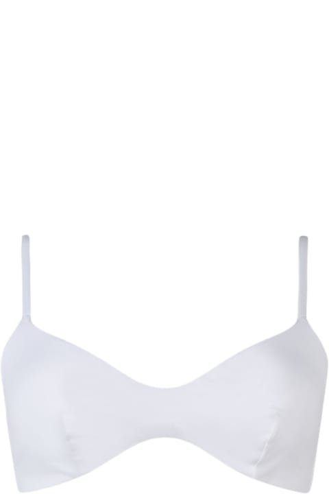 MC2 Saint Barth Underwear & Nightwear for Women MC2 Saint Barth Woman White Scoop Bralette Beach Top May