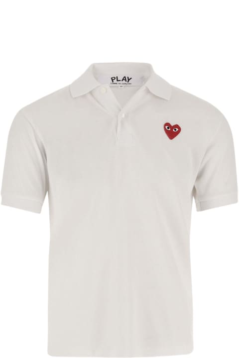 Clothing Sale for Men Comme des Garçons Cotton Polo Shirt With Logo