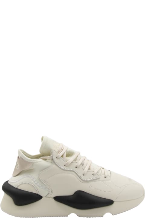 Y-3 Shoes for Men Y-3 White Leather Kaiwa Sneakers