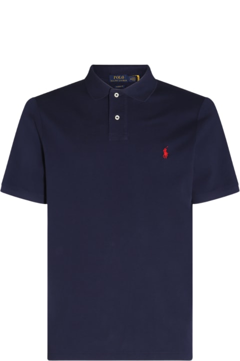 Polo Ralph Lauren for Men Polo Ralph Lauren Navy Blue Cotton Polo Shirt