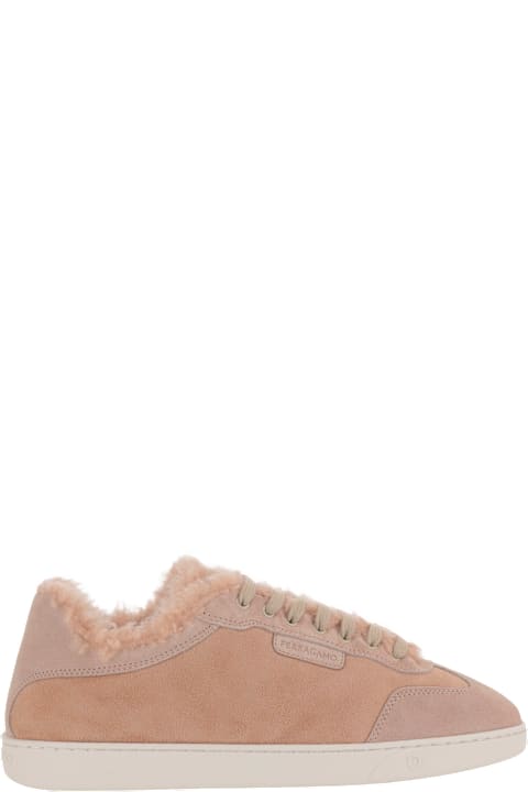 Ferragamo Athena Fur Sneakers